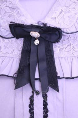 画像2: Rojita / ハートブローチ付きレース切り替えブラウス  ラベンダー O-25-12-18-2043-LO-BL-IG-OS