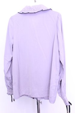 画像4: Rojita / ハートブローチ付きレース切り替えブラウス  ラベンダー O-25-12-18-2043-LO-BL-IG-OS