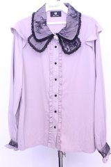 Rojita / 衿レース前立てフリルブラウス  ピンク O-25-12-18-2047-LO-BL-IG-OS