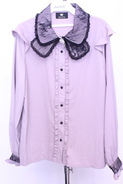 画像1: Rojita / 衿レース前立てフリルブラウス  ピンク O-25-12-18-2047-LO-BL-IG-OS