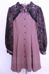 Rojita / レース切替リボンチョーカーワンピース  ピンク O-25-12-18-2048-LO-OP-IG-OS