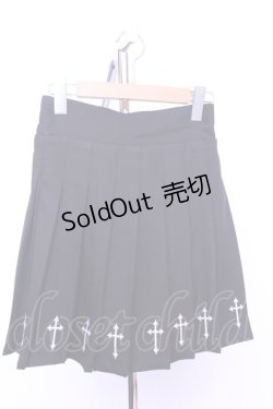 画像1: MA*RS / 十字架刺繍スカート  クロ O-25-12-18-2056-EL-SK-IG-OS