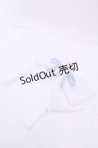 Amavel / 柴犬神社の春詣 リボンバレッタ  シロ×サックス O-25-12-18-2060-CA-AC-OW-OS