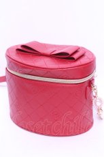 画像1: Amavel / Dreamy Ribbon Wrappingバニティバッグ  アカ O-25-12-18-2061-CA-BG-OW-ZT286 (1)