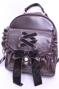 axes femme POETIQUE / レースアップミニリュック  ブラウン O-25-12-18-2063-AX-BG-OW-OS