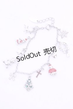 画像1: PINK HOUSE / サンタブレスレット  シルバー O-25-12-18-2008-LO-AC-IG-OS