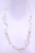 PINK HOUSE / クリアローズビーズネックレス  シロ系 O-25-12-18-2009-LO-AC-IG-OS