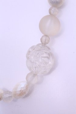 画像2: PINK HOUSE / クリアローズビーズネックレス  シロ系 O-25-12-18-2009-LO-AC-IG-OS