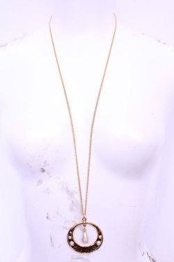 画像2: PINK HOUSE / サークルパールネックレス  ゴールド O-25-12-18-2010-LO-AC-IG-OS