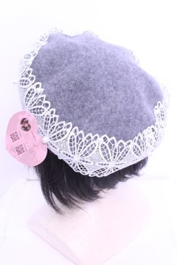 画像2: m petit by misako / TT*AMレースBベレー 57.5ｃｍ グレー O-25-12-18-2013-LO-AC-OW-OS