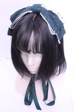 画像1: axes femme kawaii / レディローズヘッドドレス  グリーン O-25-12-18-2017-AX-AC-OW-OS