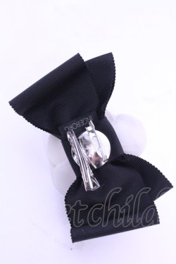 画像2: INGEBORG / カメリアクリップブローチ コサージュ  シロ×クロ O-25-12-18-2002-LO-AC-IG-OS