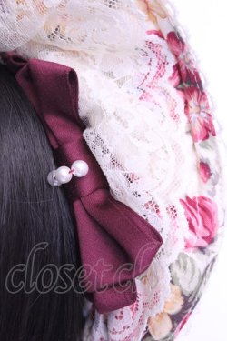 画像2: metamorphose / ロザリーハーフボンネット  アイボリー O-25-12-18-2021-ME-AC-OW-OS