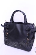 m petit by misako / AMレースアップ 2WAY トートバッグ  クロ O-25-12-18-2024-LO-BG-OW-OS