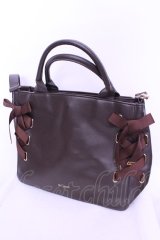 m petit by misako / AMレースアップ 2WAY トートバッグ  ブラウン O-25-12-18-2026-LO-BG-OW-OS