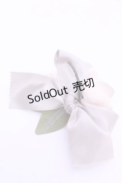 画像2: INGEBORG / くちなしリボンコサージュ  シロ×クロ×ベージュ O-25-12-18-2004-LO-ZA-IG-ZT169F003