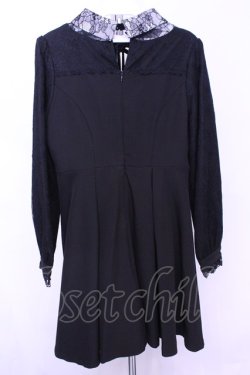 画像3: Rojita / レース切替リボンチョーカーワンピース  クロ O-25-12-18-2032-LO-OP-IG-OS