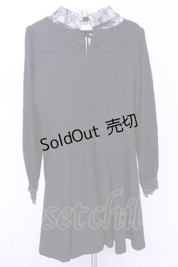 画像3: Rojita / レース切替リボンチョーカーワンピース  クロ O-25-12-18-2032-LO-OP-IG-OS