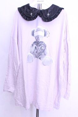 画像1: Jamieエーエヌケー / ピアスベアロンTe  ラベンダー×クロ O-25-12-18-2034-LO-TO-IG-OS