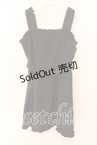 Ank Rouge / ベルト付きジャンパースカート  クロ O-25-12-18-013-CA-OP-IG-OS