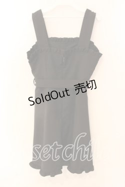 画像2: Ank Rouge / ベルト付きジャンパースカート  クロ O-25-12-18-013-CA-OP-IG-OS