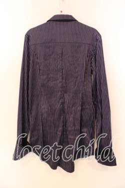 画像4: SEX POT ReVeNGe / ストライプスタッズブラウス Ｌ パープル×ブラック O-25-12-18-016-SP-BL-IG-OS