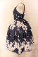 画像3: axes femme kawaii / 桜柄ジャンパースカート M ネイビー O-25-12-18-002-AX-OP-OW-OS (3)