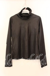 BATSU / ナンバーハイネックカットソー Ｍ ブラック O-25-12-18-019-PU-TO-IG-OS