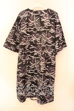 画像2: Drug Honey / 臓器ミイラ柄カシュクールカーディガン  ブラック O-25-12-18-021-PU-TO-IG-OS