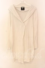 Drug Honey / ワッフルガーゼカーディガン  ホワイト O-25-12-18-022-PU-TO-IG-OS