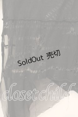 画像5: DARK RED  RUM / 異素材ダメージカットソー  ブラック O-25-12-18-023-HN-TO-IG-OS