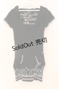 HEAVEN and Earth / マシュマロフードワンピース  ブラック O-25-12-18-024-PU-OP-IG-OS