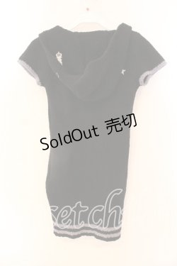 画像2: HEAVEN and Earth / マシュマロフードワンピース  ブラック O-25-12-18-024-PU-OP-IG-OS