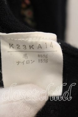 画像2: KANEKO ISAO / 花刺繍使いラメ入カーディガン  クロ O-25-12-19-032-EL-TO-OW-OS