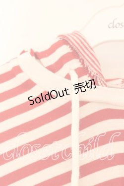 画像2: WONDERFUL WORLD / フード付きボーダーカットソー  アカ O-25-12-19-034-LO-TO-OW-ZT558