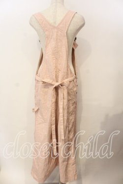 画像3: WONDERFUL WORLD / ギンガムサロペット  ピンク O-25-12-19-035-LO-OP-OW-OS