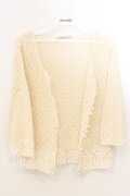 KANEKO ISAO / フラワーレースカーディガン  アイボリー O-25-12-19-039-EL-TO-OW-OS