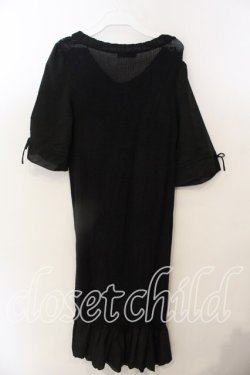 画像2: INGEBORG / 切替ニットワンピース  クロ O-25-12-19-041-LO-TO-OW-OS