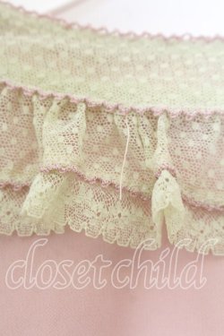 画像3: KANEKO ISAO / レース襟プルブラウス  ピンク×グリーン O-25-12-19-047-EL-BL-OW-OS