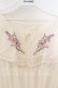 画像2: an another angelus / グラジオラス刺繍楊柳シフォンワンピース F アイボリー O-25-12-19-005-CA-OP-OW-OS (2)