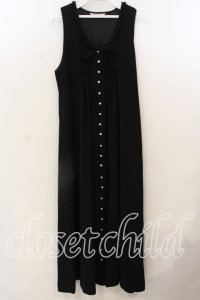 WONDERFUL WORLD / タック使いジャンパースカート  クロ O-25-12-19-049-LO-OP-OW-OS