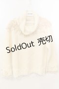 KANEKO ISAO / フラワーモチーフ使いタートルニット  アイボリー O-25-12-19-050-EL-TO-OW-OS
