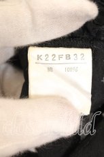 画像2: KANEKO ISAO / ピコフリル段々ノースリーブブラウス  クロ O-25-12-19-051-EL-TO-OW-ZT558 (2)