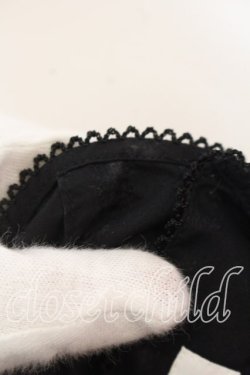 画像2: WONDERFUL WORLD / ピコフリル使いブラウス  クロ O-25-12-19-052-LO-BL-OW-OS