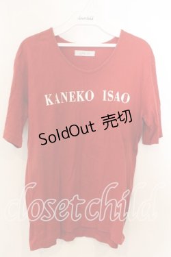画像1: KANEKO ISAO / ロゴptTシャツ  アカ O-25-12-19-057-EL-TO-OW-ZT490