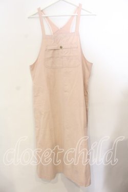 画像1: WONDERFUL WORLD / ワッペン使いサロペット  ピンク O-25-12-19-059-LO-OP-OW-OS