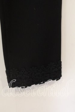 画像2: INGEBORG / 裾レース使いパンツ 11号 クロ O-25-12-19-061-LO-PA-OW-OS