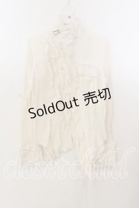 STIGMATA / ガーゼフリルネックベルトブラウス  アイボリー O-25-12-19-063-GO-TO-IG-OS