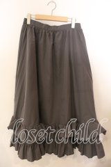 FLC / 皆方由衣コラボ/ティアードスカート LL グレー O-25-12-19-072-0-SK-OW-OS