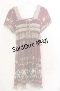 axes femme / ビジュー使いインナー M マゼンダ O-25-12-19-074-AX-TO-IG-OS